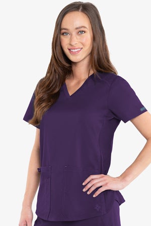 7459 V-NECK SHIRTTAIL TOP (Size: XS-XL)