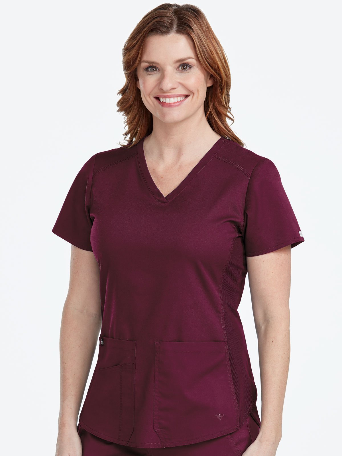 7459 V-NECK SHIRTTAIL TOP (Size: XS-XL)