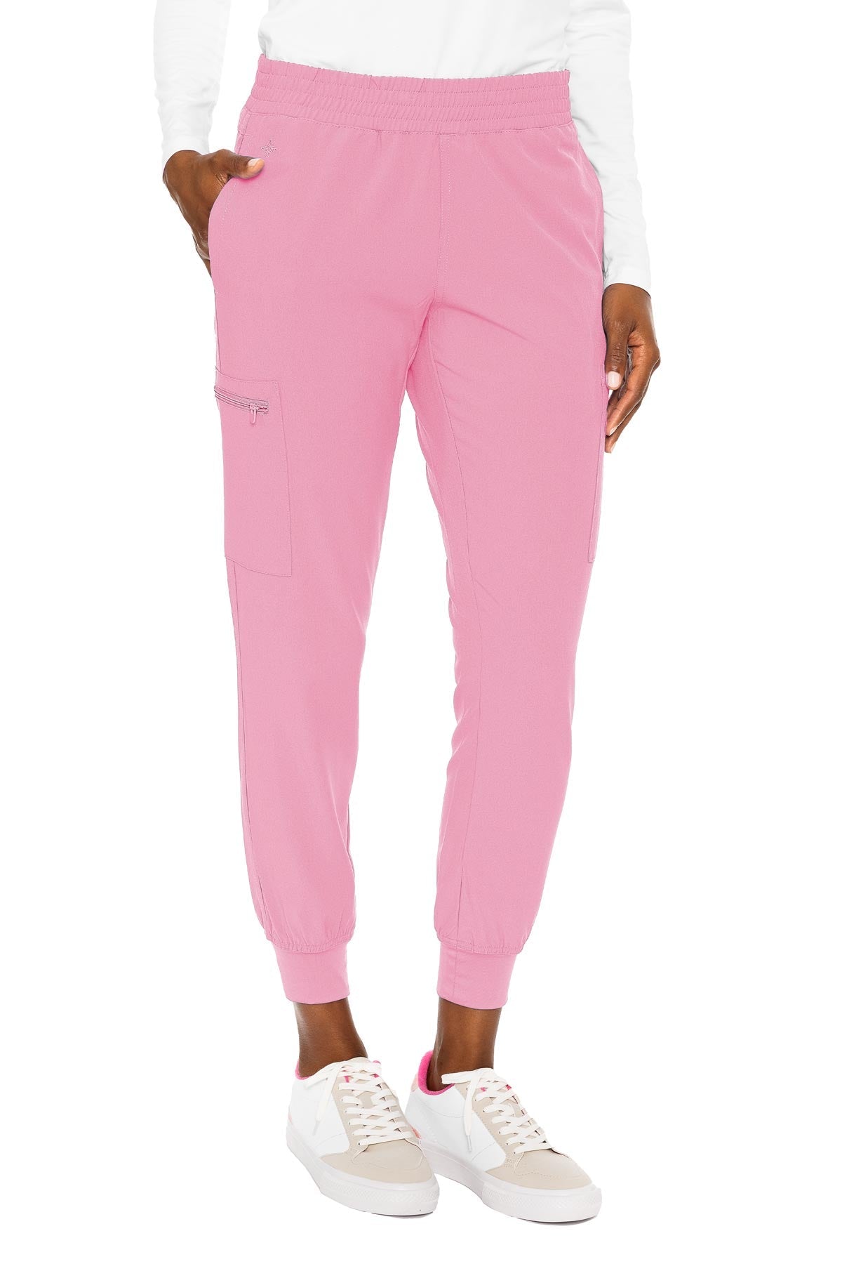 8739 SMOCKED WAIST JOGGER (Size: XS-3X)